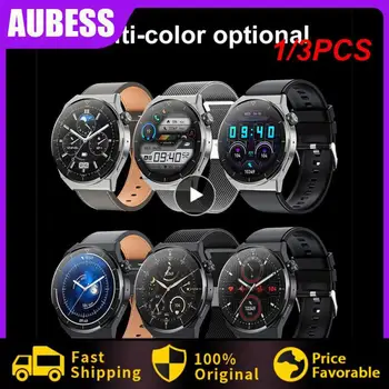 1/3ШТ Нов часовник GT3 Smart Watch Men NFC Водоустойчив Спортен Фитнес тракер Покана Smartwatch Man за Android