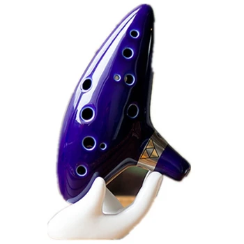 1 комплект Alto C Key Flute Легендарния Професионален музикален инструмент от дымчатой синя керамика Музикален инструмент
