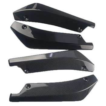 2 елемента за универсален нож задна лопата 3D ярък модел от въглеродни влакна колата е модифициран заден пакет ъглов вятърна нож заден спойлер на автомобила