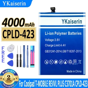 4000 ма YKaiserin Батерия CPLD423 CPLD 423 CPLD-423 за Батерии на мобилни телефони Coolpad T-MOBILE REVVL PLUS C3701A