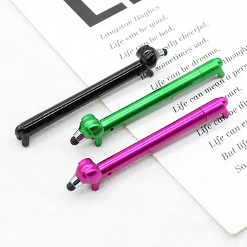 40ШТ Конденсаторная дръжка във формата на анимационни сладък куче, креативна канцелярская химикалка химикалка, ново, подарък сензорна писалка за екрана на вашия телефон
