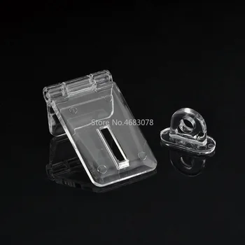 5 двойки акрилни прозрачни линии ъглова панта заключване затвори вратата, ключалката ключалката за заключване на кутията дебелина на замъка чекмедже 3 мм