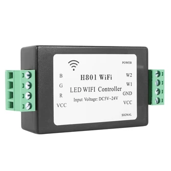 5X H801 RGBW Led WIFI Контролер за Led RGB Контролер DC5-24V Вход За 5050 2835 3528 SMD Led Лента Лента