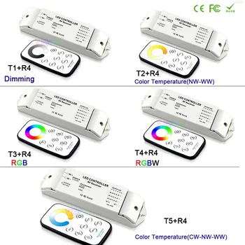 Bincolor DC12V Комплект 24V Контролер Led Ленти димиране/CCT/RGB/RGBW/CW CCT приемник диммера и wi-fi remote switch лента лампи