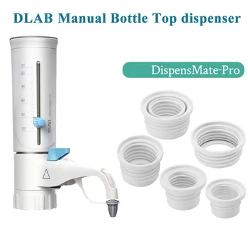 DLAB DispensMate-Диспенсер за бутилки Pro 5/10/25/50/100 мл с пет различни адаптери за бутилки GL25 GL38