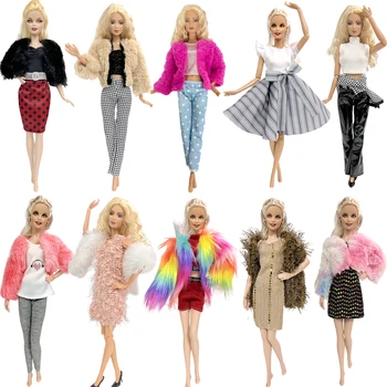 NK 1 бр. Дрехи за кукли, модерно рокля, панталони, модерна пола, риза, дрехи за Барби кукли, аксесоари, играчки за момичета, JJ