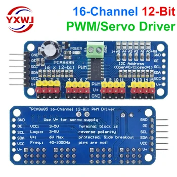 PCA9685PW 16-Канален 12-Битов Драйвер PWM-Серво I2C Интерфейс PCA9685 Модул За Raspberry Pi