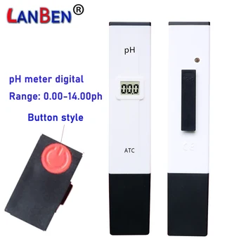 pH-тестер Тестер за качеството на водата Цифров PH-метър за басейна LCD дисплей Чистотата на водата Аквариумный филтър pH тестер