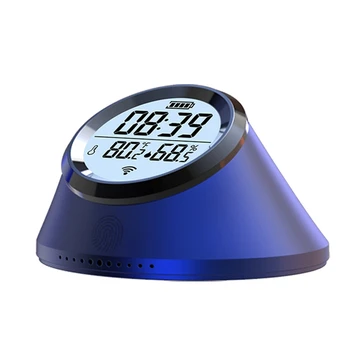 Sasha Zigbee, умен часовник с датчик за температура и влажност на въздуха, стаен термометър с LCD дисплей за Google Home Smart Life