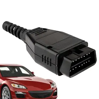 Авто електрически конектор OBDII Car Auto Adapter Plug Shell Kit Здрав и надежден OBDII конектор с винтове Авто диагностичен кабел