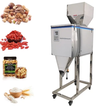 Автоматична закачалка за претегляне на хранителни продукти, с тегло 50-5000 г, опаковъчна машина за гранулиран прах, благородна настолна машина за пълнене