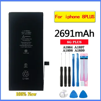 Батерия за телефон с голям капацитет за Apple Iphone 8Plus 2691 ма Сменяеми батерии Bateria 