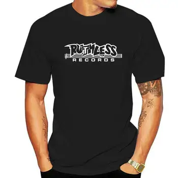 Бяла тениска с логото на Ruthless Records - Jerry Heller Eazy-E Compton Old School