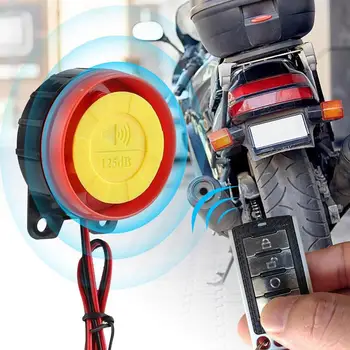 Велосипедна аларма Мотоциклетни брави анти-кражба защита Блокиране на спирачките на колелата на велосипеда Дисков заключване Водоустойчив, звуков сигнал с напомняне за кабелни ключове