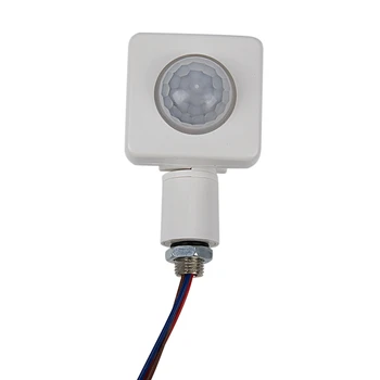 Висококачествен автоматичен PIR 85-265 В безопасност инфрачервен PIR датчик за движение, Датчик монтиран на стената lcd led лампа на открито 160 градуса