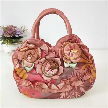 Дамска чанта с принтом под формата на три цветя, ежедневни чанта за мама