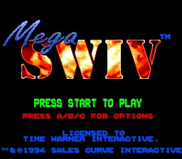 Детска карта на Mega SWIV 16bit MD за Sega Mega Drive за системи Genesis