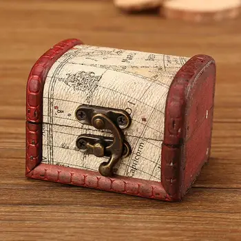 Дървен Калъф За Съхранение на Бижута Органайзер Кутия-Органайзер За Бижута Подарък Кутия мини-съкровищница на Кутия За Съхранение на Бижута Органайзер за Пръстените