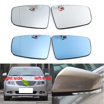 За Buick Lacrosse 2009 - 2015 Автомобилни Аксесоари Странични огледала за обратно виждане Лещи и Огледало за обратно виждане Бяла Синя стъклена леща с подгряване