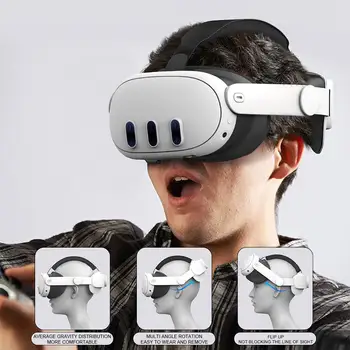 За слушалки Oculus / Meta Quest 3, Регулируема сменное лента за глава, Мини-каишка на главата, Алтернативни аксесоари за очила за виртуална реалност