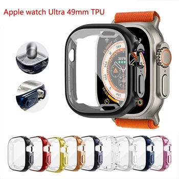 Защитно Фолио за дисплея на Apple Watch Case Ultra 49мм 45 мм 44mm 41мм 40 мм Пълно Покритие на Бронята iwatch Apple Watch Серия 3 4 5 6 7 8 SE