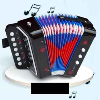 Играчка-акордеон, детски музикален инструмент-акордеон, 2 бас, 7 комбинации за деца на възраст младенческого