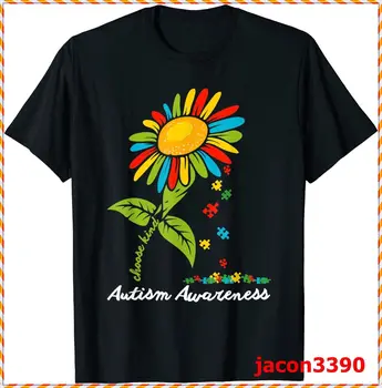 Изберете вид, Месец информираност за аутизма, женска тениска с подсолнухом за майките подарък