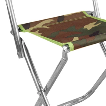 Камуфляжная облегалка на риболовния стол Портативен сгъваем стол къмпинг и пикник на открито Мини-седалка