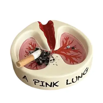 Контейнер за пепел Множество Настолен пепелник с прозрачна текстура, уникален титуляр за съхранение на пепел с принтом розови дробове