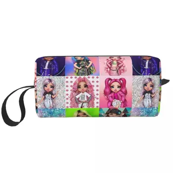 Косметичка Rainbow High Wave за жени, козметични чанти, пътни водоустойчива чанта за тоалетни принадлежности, чанта-органайзер
