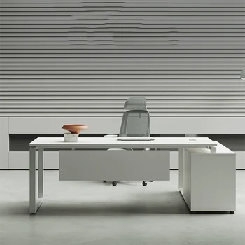 Луксозен офис маса в минималистичен стил, много елегантен свод, Дизайнерски идеи за работа от дърво, трапезни маси, эстетичная мебели за PC-schreibtische