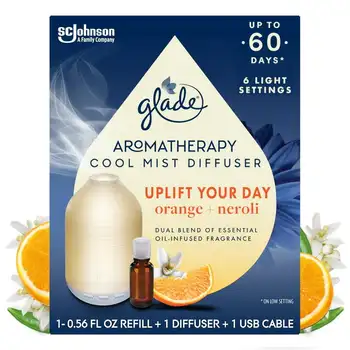 Маслен дифузор, който подобрява Вашия дневен аромат, нотки на портокал и neroli, 0,56 унция (16,8 мл), Охлаждащ ароматерапевтични дифузьор и освежаване на въздуха