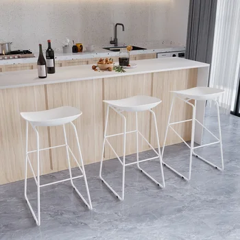 Минималистичные столове за почивка, скандинавските са Модерни и Удобни, трапезни столове, столове с резным акцент за бар Barra De Cocina, Бар мебели