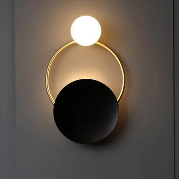 Модерен минималистичен Нощни монтиран на стената лампа, Хол Творчески Фон Стена, Преминаване на Стълба за Осветление Тераси Луксозни стенни лампа за спални