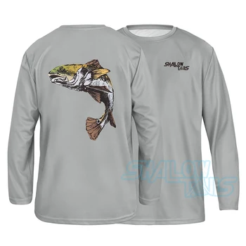 Мъжки ризи за риболов с малки опашки, качулки, със защита от ултравиолетови лъчи, Дишащи, леки рибарски ризи с дълъг ръкав