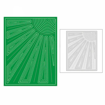 Нов шаблон с забелязан от слънчева светлина 2021 година, шаблони за рязане на метал САМ Craft за scrapbooking и производство на пощенски картички, преге без печати