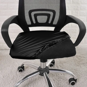 Нови калъфи за седалки на офис столове и маси от водоустойчива маслоустойчива от изкуствена кожа калъф за столче за хранене за хранене, гъвкави калъфи за компютърни столове 15,7 инча