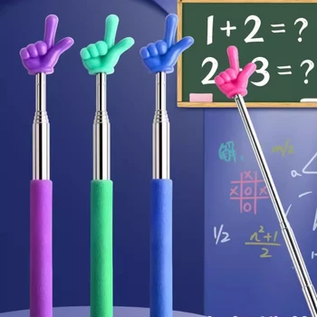 Образователни инструменти за предучилищна възраст с пальчиками ярки цветове, прибиращи пръчки, образователен инструмент, за да проверите за учители в класната стая