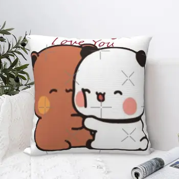 Панда И Брауни - Истинската Любов Bubu ДуДу Двойка 2024 V25 Калъфка Калъфка Kawaii Body Pillow Декоративни Възглавници