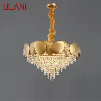 Полилей ULANI Творчески окачен лампа в постмодерния стил със златен led осветление за дома хол, трапезария