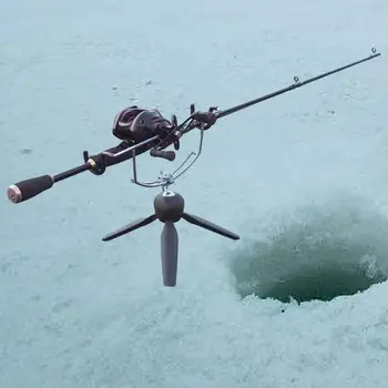 Притежателят на въдици за риболов на лед, регулируем ъгъл на наклон, универсална поставка за въдица
