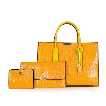 Ръчни чанти голям капацитет, с крокодиловым модел, дамски чанти-тоут, кожени портфейли и чанти за жени, луксозни дизайнерски дамски чанти
