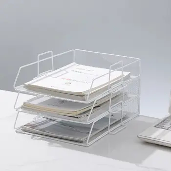 Тава за съхранение на файлове във формат Ins Формат А4, минимализъм, iron багажник за ценни книжа, Лесен модерен рафтове за съхранение на всички всячины, стоки за домашния офис