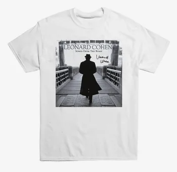 Тениска Leonard Cohen Songs From The Road С къс ръкав, Бяла Мъже от S до 5XL PM2006 с дълъг ръкав