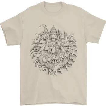 Тениска с изображение на Богиня Шива, индуски бог, религията на индуизма, 100% памук