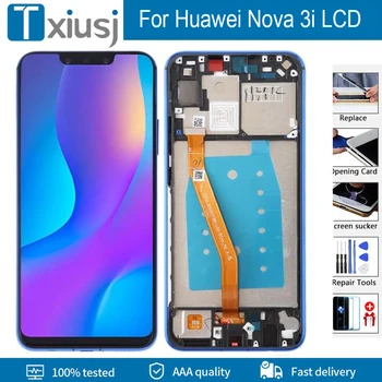 Тестван Оригинален LCD дисплей За Huawei Nova 3i LCD дисплей За Huawei P smart plus LCD дисплей, Сензорен цифров преобразувател В събирането на