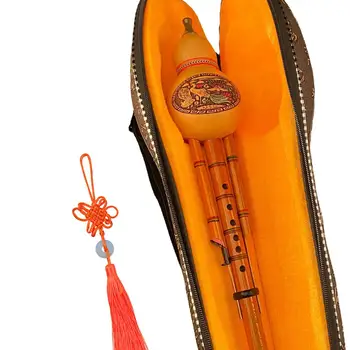 Флейта Hulusi, тыквенная флейта, бамбук Hulusi с футляром за начинаещи меломани