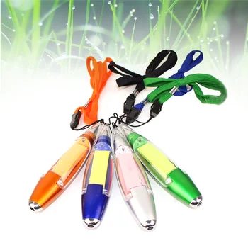 Химикалка химикалка от 4 теми със светлина и шнурком, комплект дръжки за преносим работа на открито, аксесоари за домашния офис